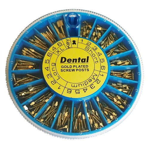 Dental Gold Plated Screw Post